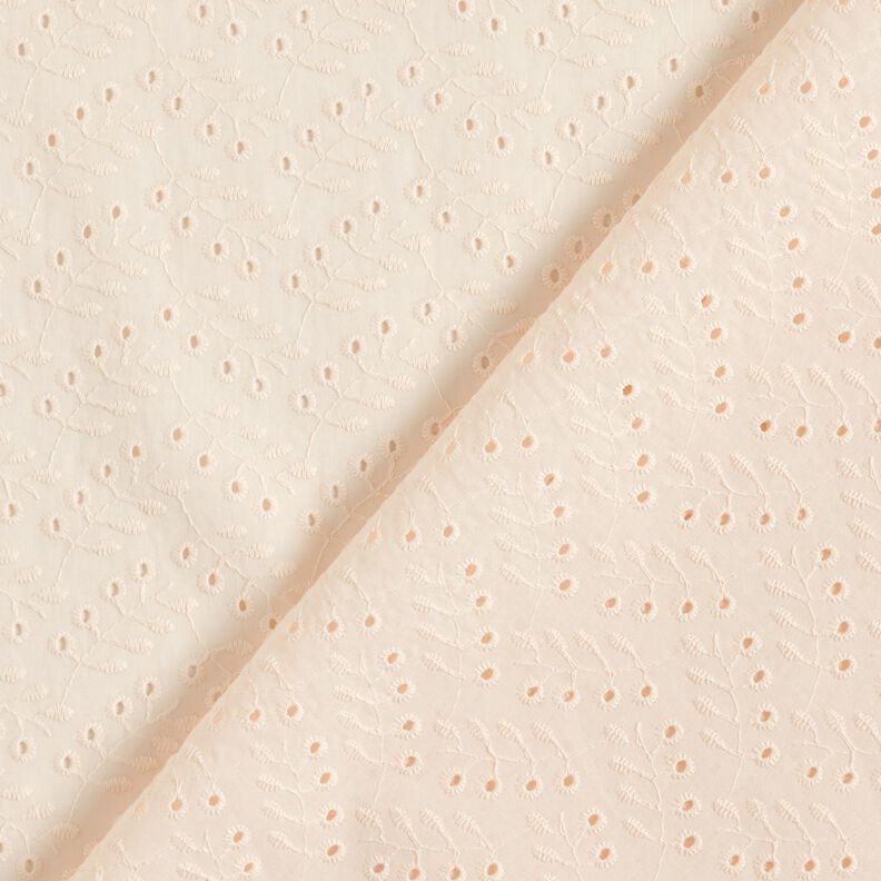 Batist Hulbroderi Bladranker – creme,  image number 3