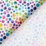 Bomuldspoplin regnbue-prikker Digitaltryk – hvid/farvemix,  thumbnail number 4