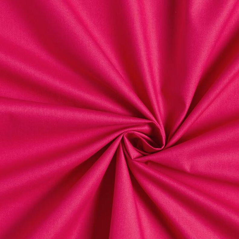 Bomuldspoplin Ensfarvet – pink,  image number 1