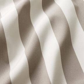 Outdoor stof Canvas blokstriber – silkegrå/elfenben, 