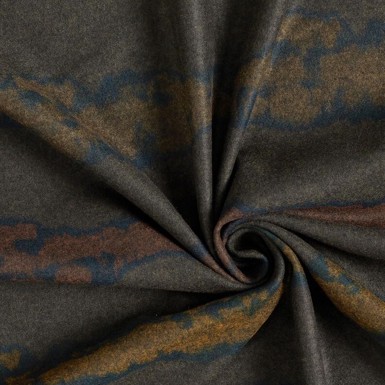 Romanit jersey ru vandlinjer – mørkebrun/sort,  image number 3