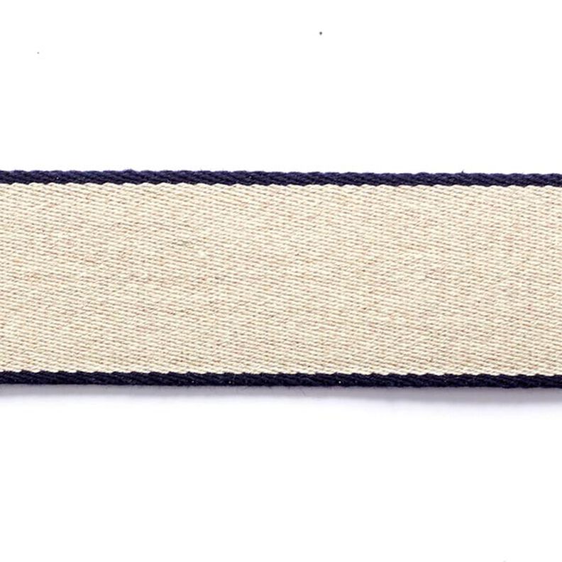 Bæltebånd  [ 3,5 cm ] – marineblå/beige,  image number 1