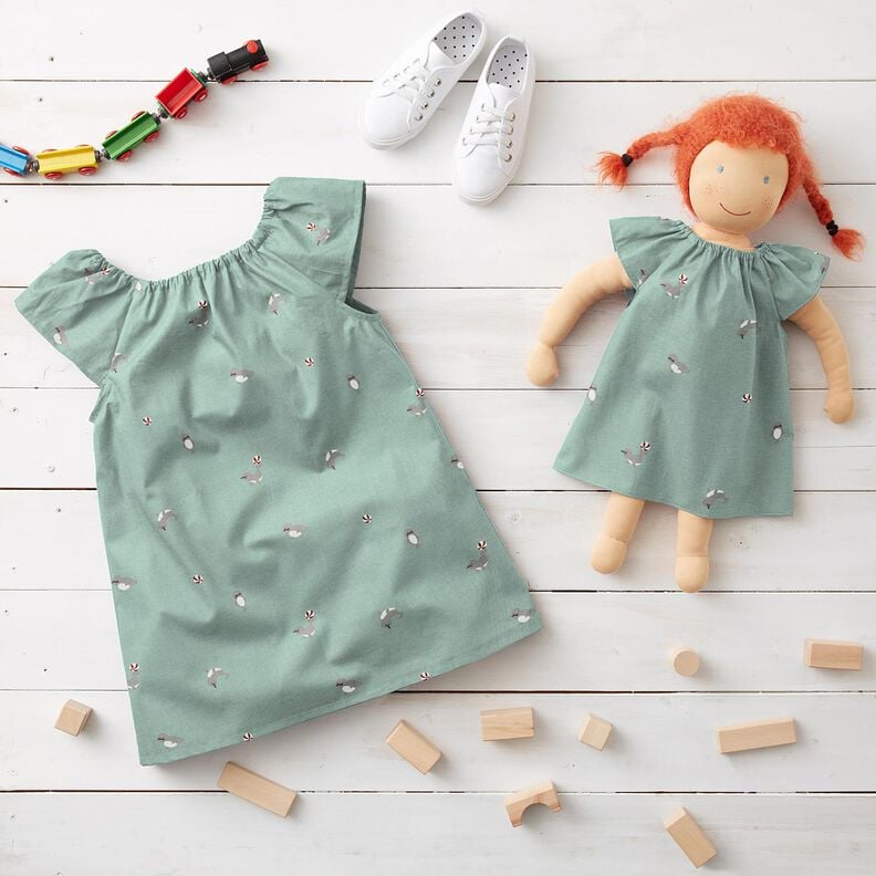 Bomuldsjersey s&aelig;lakrobatik &ndash; lysebl&aring;,  image number 6