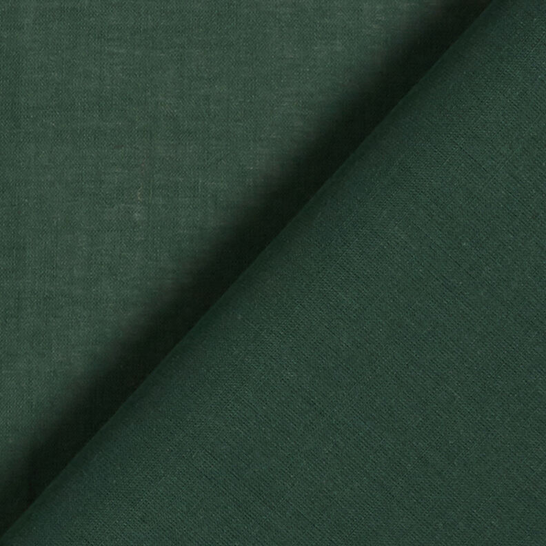 Bomuldsbatist ensfarvet – mørkegrøn,  image number 3
