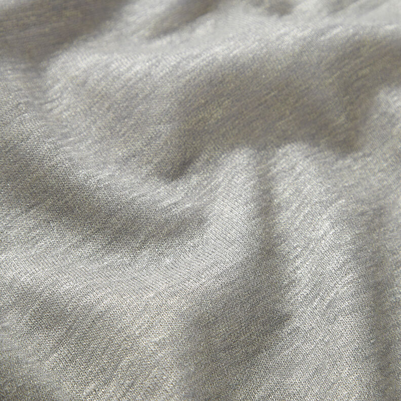 Hørjersey glimmer melange – elefantgrå/sølv,  image number 2