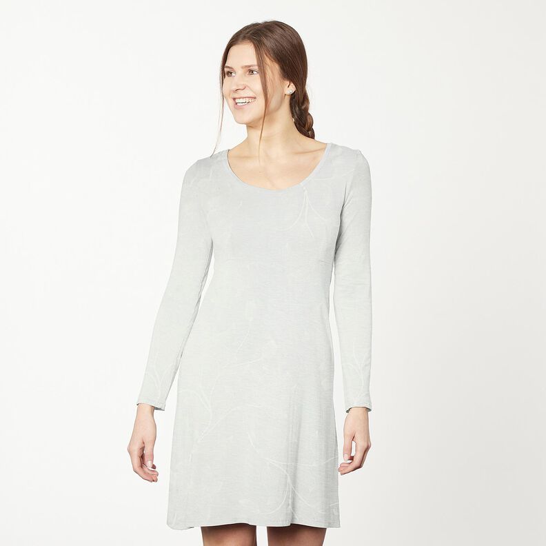 Bomuldsjersey tulipaner – uldhvid,  image number 6