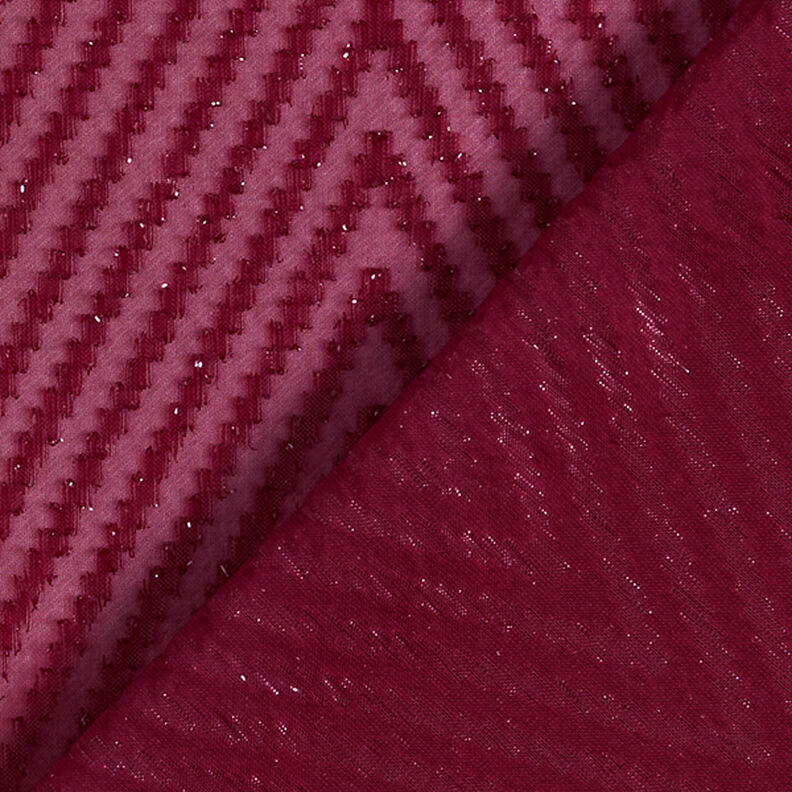 Chiffon zigzag glitter – bordeaux,  image number 4