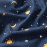 Dekorationsstof Glow in the Dark nattehimmel – guld/marineblå,  thumbnail number 12