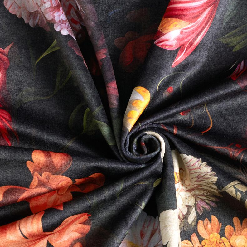 Dekorationsfl&oslash;jl romantiske blomster &ndash; antracit/ros&eacute;,  image number 4