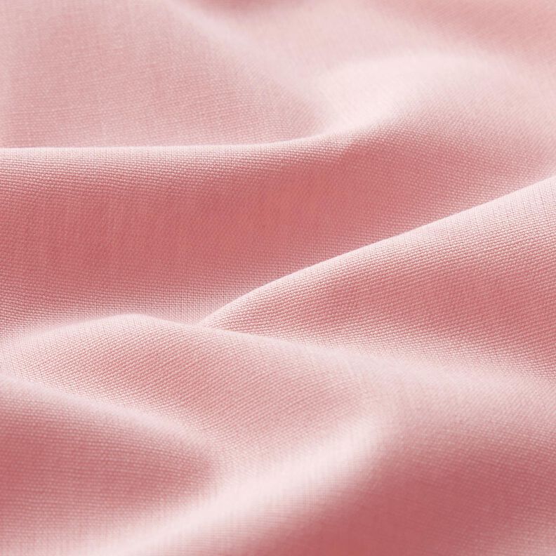 Bomuldspoplin Ensfarvet – lys rosa,  image number 2