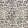 Viskose-hør-miks leoprint digitaltryk – mandel/sort,  thumbnail number 1