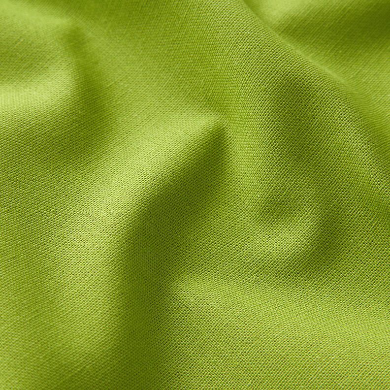 Bomuldsstof Cretonne Ensfarvet – æblegrøn,  image number 2