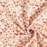 GOTS Musselin/Dobbelt-Crincle stof små blomster Digitaltryk – uldhvid,  thumbnail number 3
