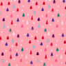 Bomuldsstof Poplin minigraner – pink/hvid,  thumbnail number 1