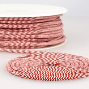 Outdoor Gummikordel [Ø 5 mm] – rød/hvid, 