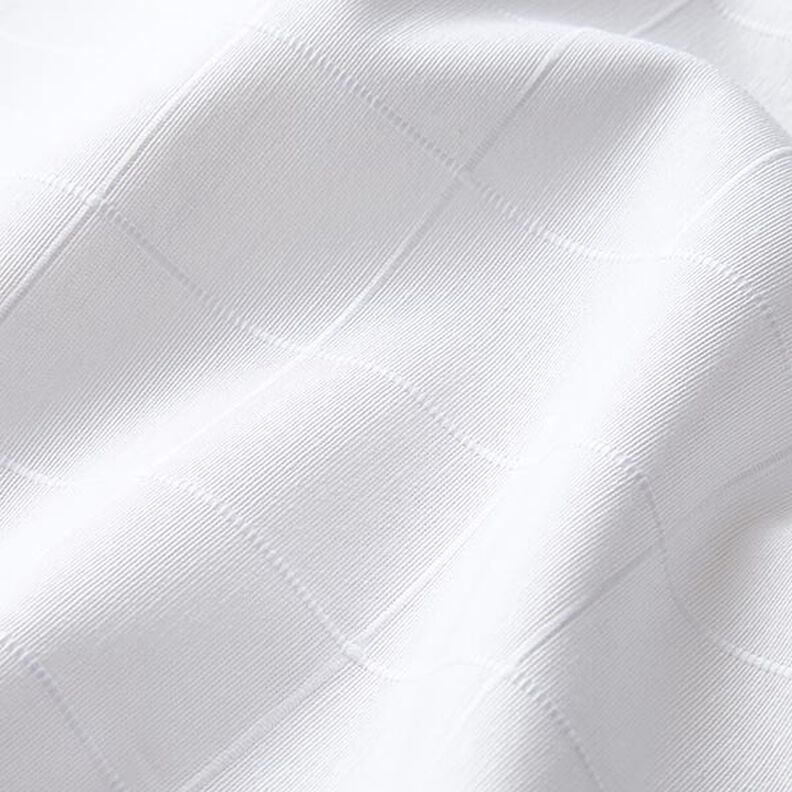 Dekorationsstof gitter-tern genanvendt – hvid,  image number 2