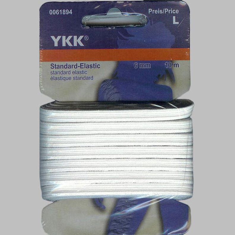 Standard-Elastik [10m] – hvid | YKK,  image number 1
