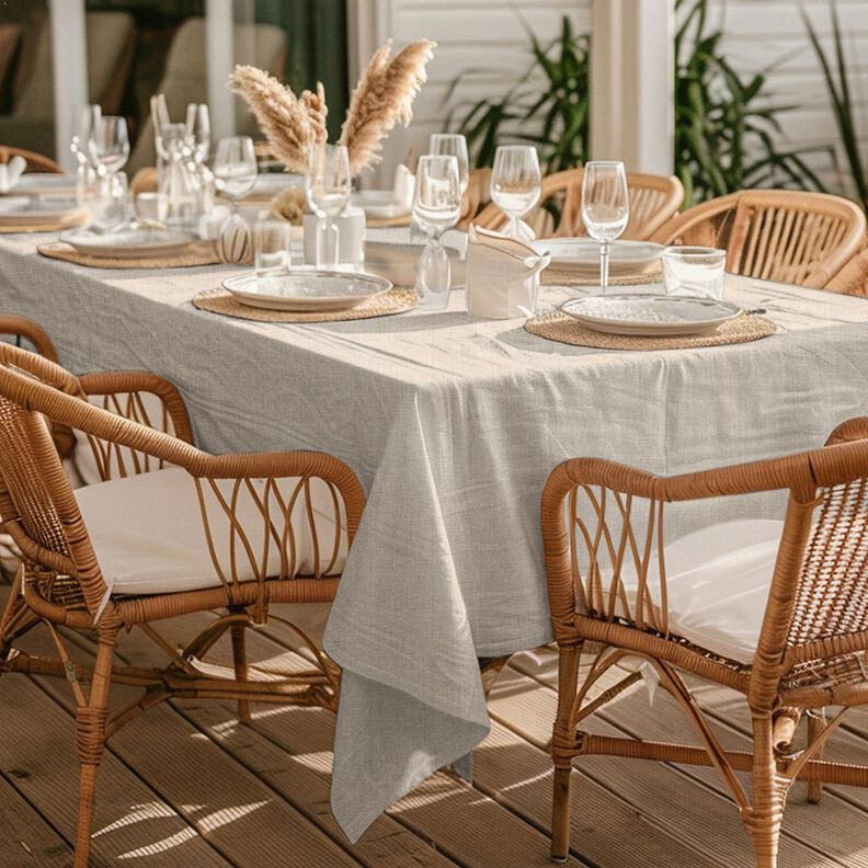 Europæisk lærred, ensfarvet – natblå,  image number 4