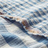 Musselin/Dobbelt-Crincle stof Ternet mønster stort og småt Doubleface – uldhvid/jeansblå,  thumbnail number 2