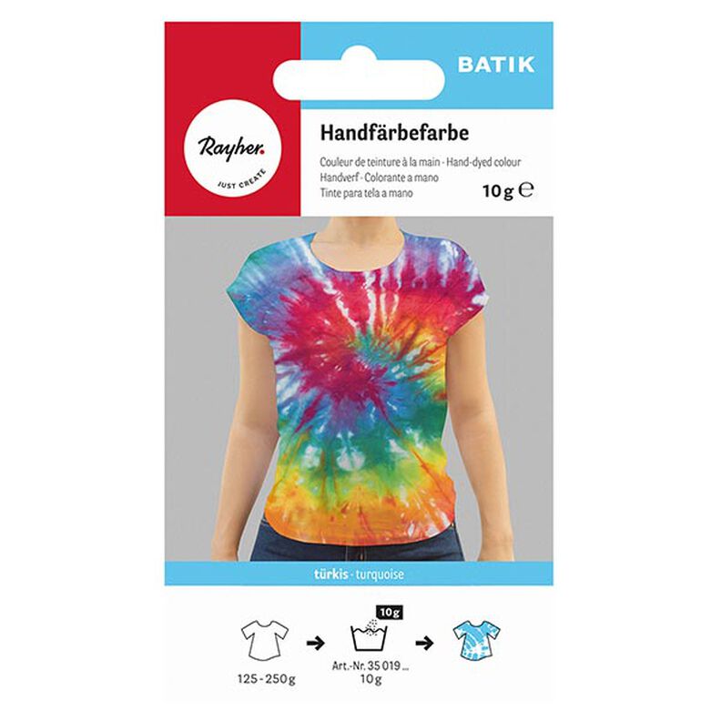 Batik-håndfarvningsfarve | Rayher – azur,  image number 1