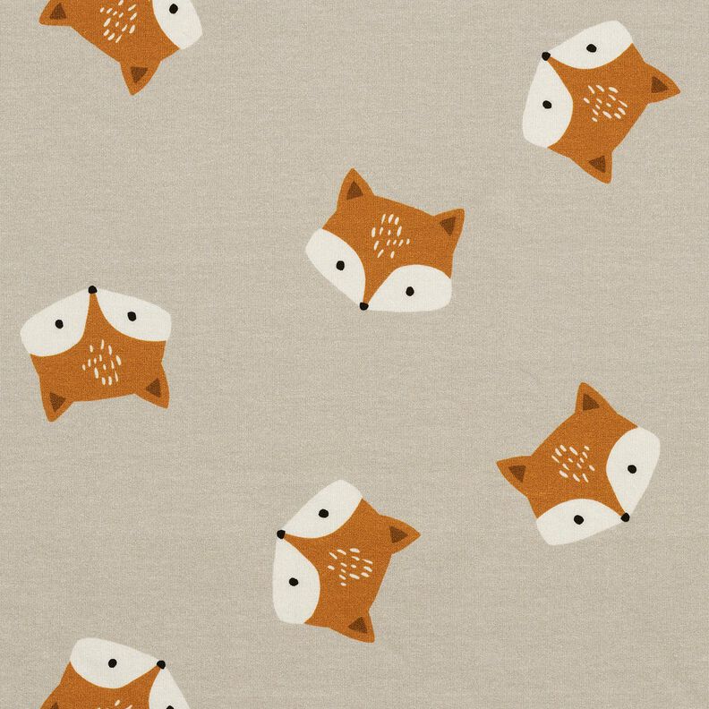 French Terry lille ræv – sølvgrå,  image number 1