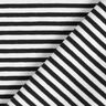 Bomuldsjersey smalle Striber – sort/hvid,  thumbnail number 4