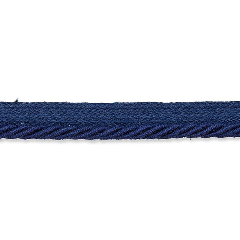 Kordel-Paspelbånd [9 mm] - marineblå,  image number 1