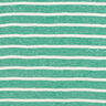 Viskosejersey striber på tværs – smaragdgrøn/hvid,  thumbnail number 1