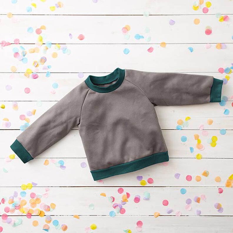 Rib stof ensfarvet – mørkegrøn,  image number 6