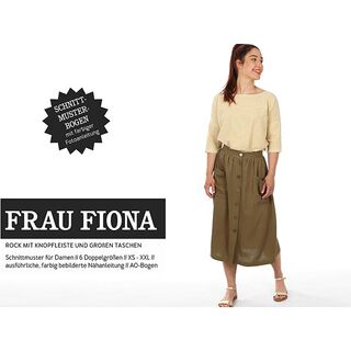 FRAU FIONA nederdel med knaplukning og store påsyede lommer | Studio klippeklar | XS-XXL, 