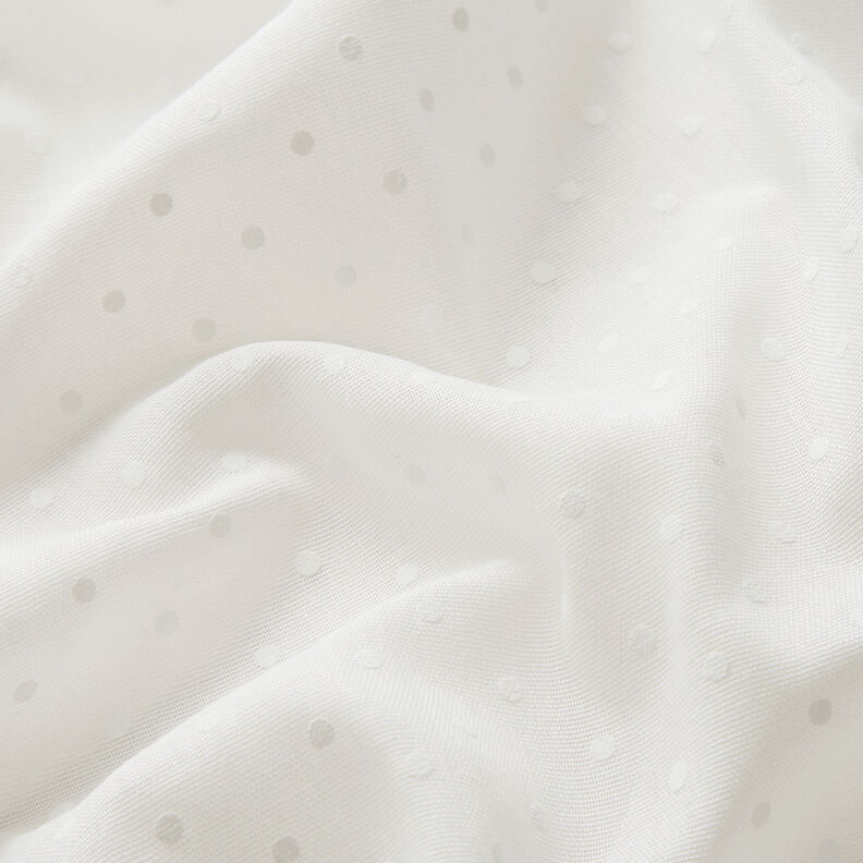 Gardinstof fine prikker 300 cm – uldhvid,  image number 3