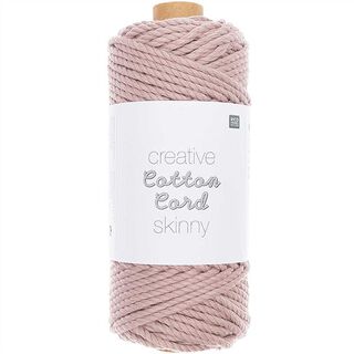 Creative Cotton Cord Skinny Makramé-garn [3mm] | Rico Design – gammelrosa, 
