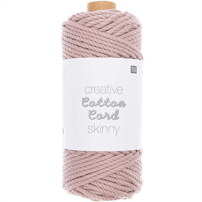 Creative Cotton Cord Skinny Makramé-garn [3mm] | Rico Design – gammelrosa,  image number 1