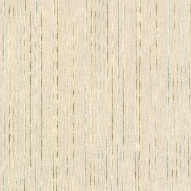 Bomulds-hør-miks glitterstriber – beige,  image number 1