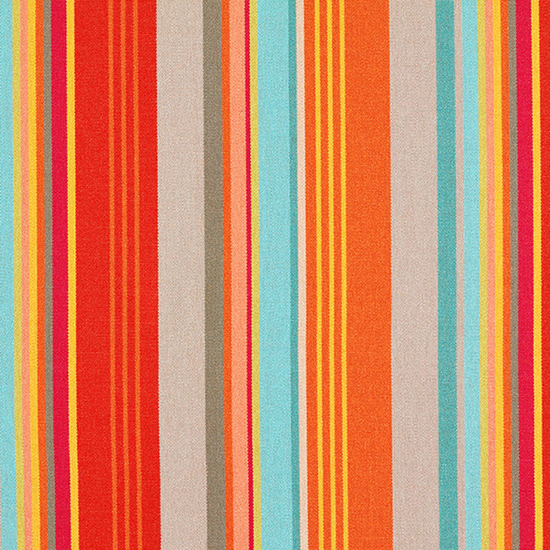 Outdoorstof Canvas Striber – orange/rød,  image number 1