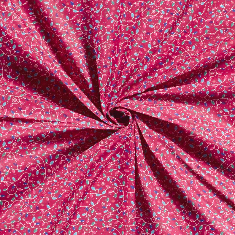 Bomuldsstof Poplin lyskæde – purpur/lyseblå,  image number 3