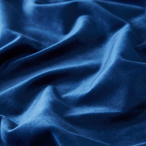 Dekorationsstof fløjl – marineblå, 