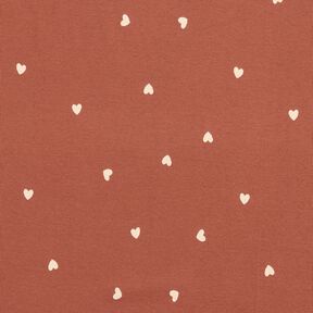 Rib-jersey hjerter – rød, 