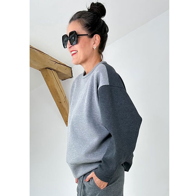 FRAU ZORA Oversized sweater med bred kant forneden | Studio klippeklar | XS-XXL,  image number 4