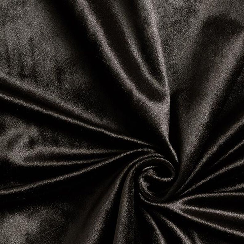 Dekorationsstof fløjl – sort,  image number 1