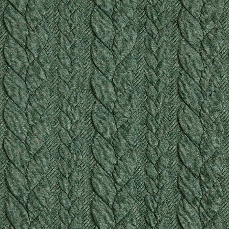 Jerseyjacquard Cloqué Fletmønster – mørkegrøn,  image number 1