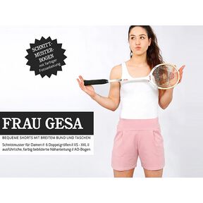 FRAU GESA - komfortable shorts med bred linning, Studio Schnittreif  | XS -  XXL, 