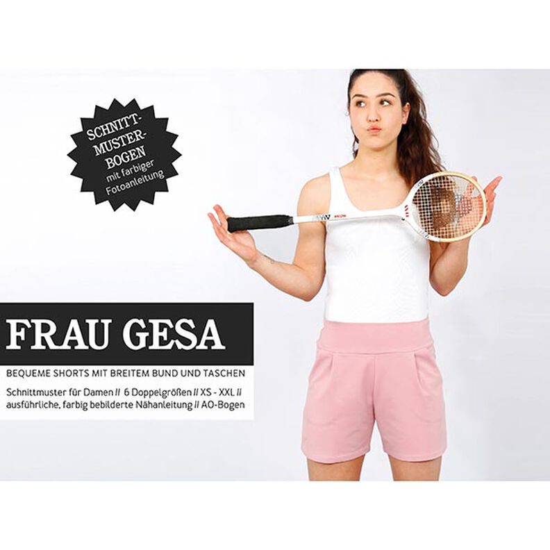 FRAU GESA - komfortable shorts med bred linning, Studio Schnittreif  | XS -  XXL,  image number 1