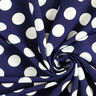 Crepe stof polkaprikker [2,5 cm] – marineblå,  thumbnail number 3