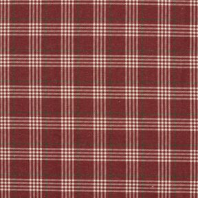 Dekorationsstof Halvpanama klassiske tern – bourgogne-farvet/natur, 