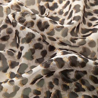 Chiffon leopardprint og glimmerprikker – rosé, 