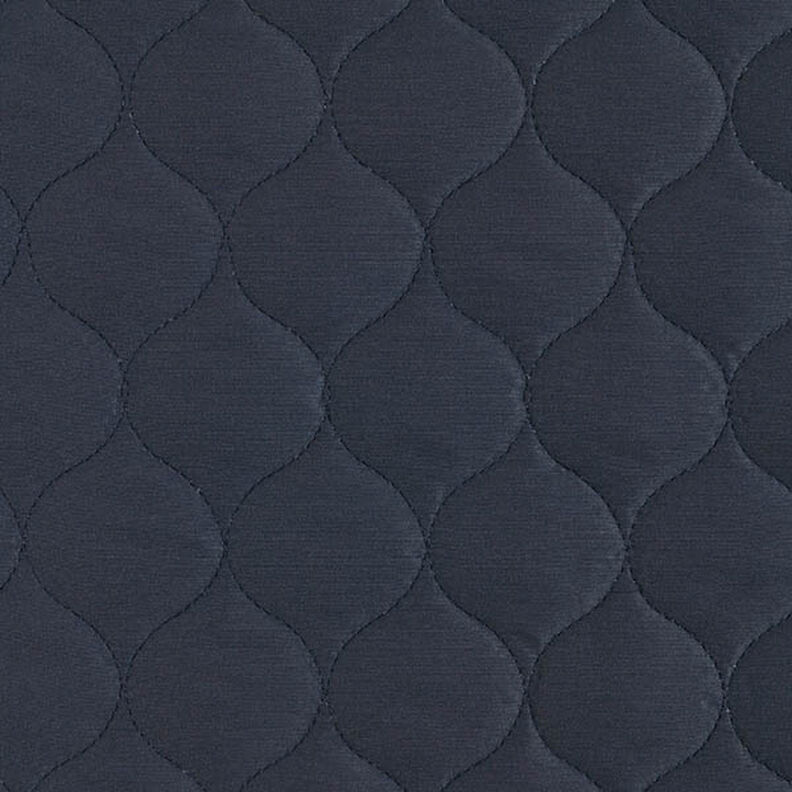 Quiltstof cirkelmønster – marineblå,  image number 1