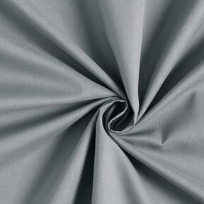 Bomuldsstof Cretonne Ensfarvet – perlegrå | Reststykke 60cm, 