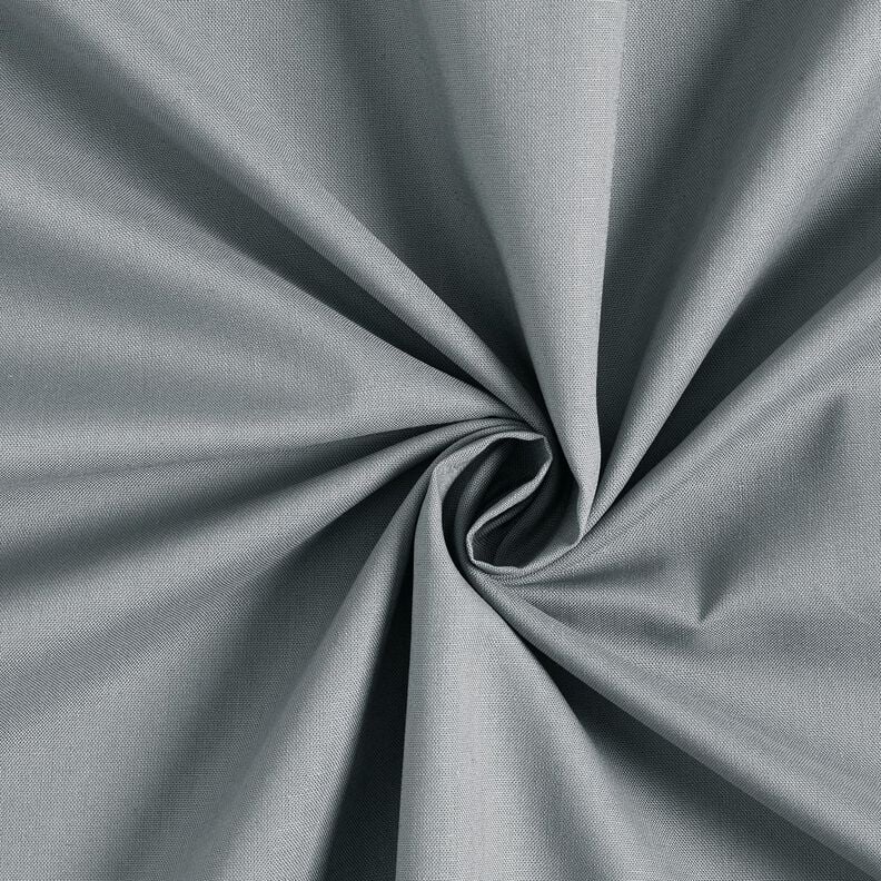 Bomuldsstof Cretonne Ensfarvet – perlegrå | Reststykke 60cm,  image number 1