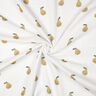 Musselin/Dobbelt-Crincle stof Pære Digitaltryk | Poppy Fabrics – hvid/guloliven,  thumbnail number 3